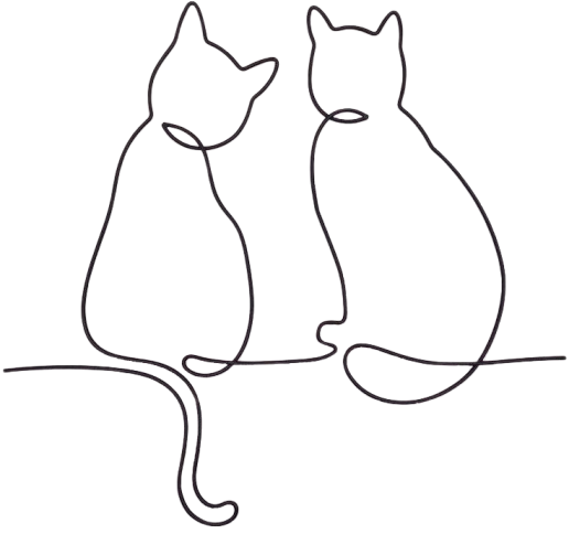 Couple Cat Illustration
